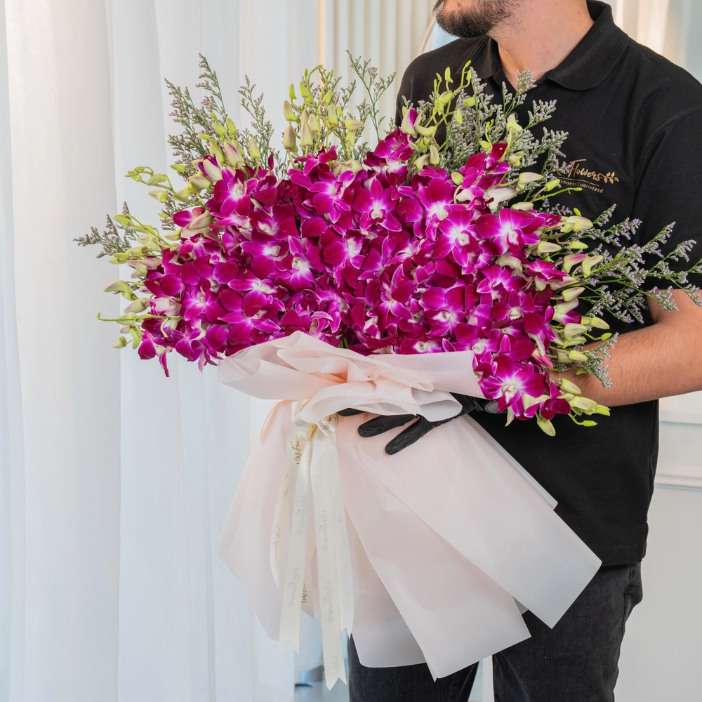 40 vibrant purple orchids