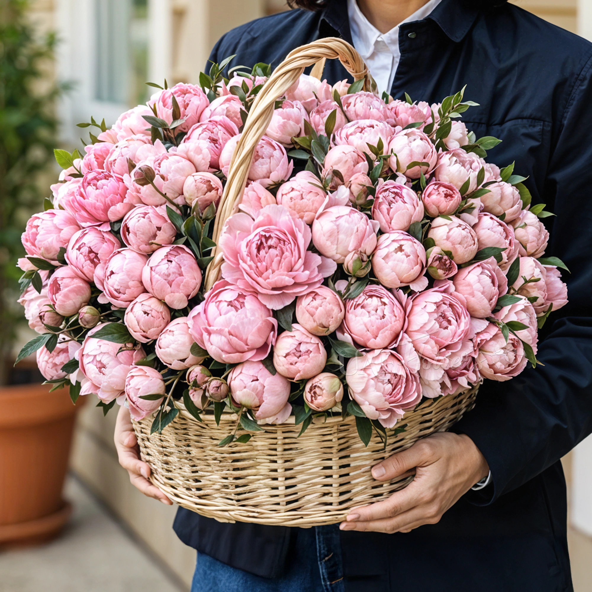 pink peonie