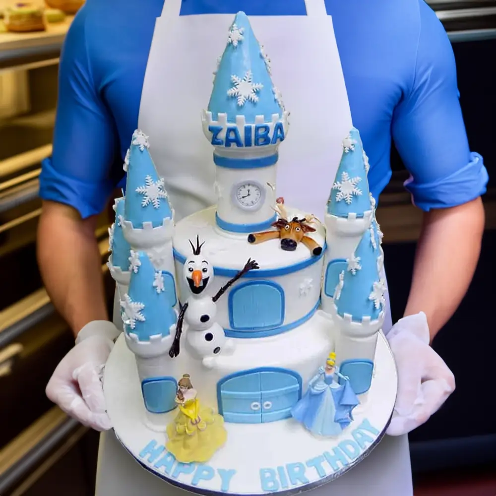 7Kg Olaf and Princesses Cake