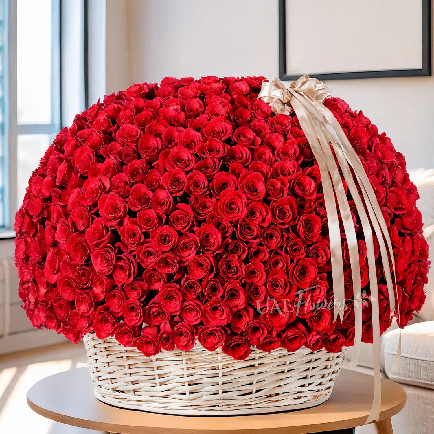 Grand Flower basket of 500 red roses