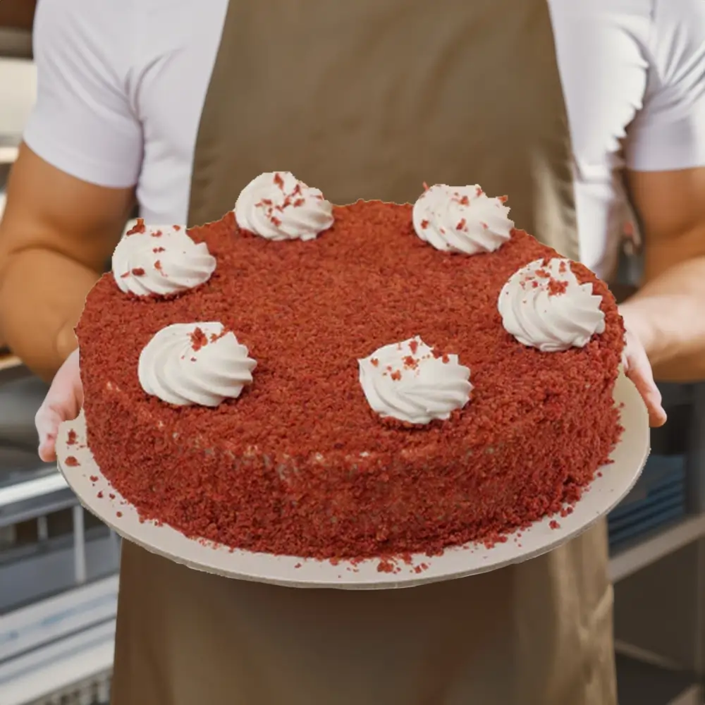 1 kg Eggless Red Velvet Cake