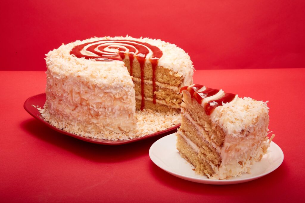 Coconut & Guava Double Flavour Cake