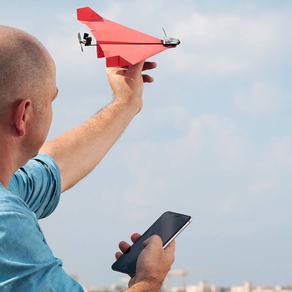 Paper Airplane Controlled by Phone